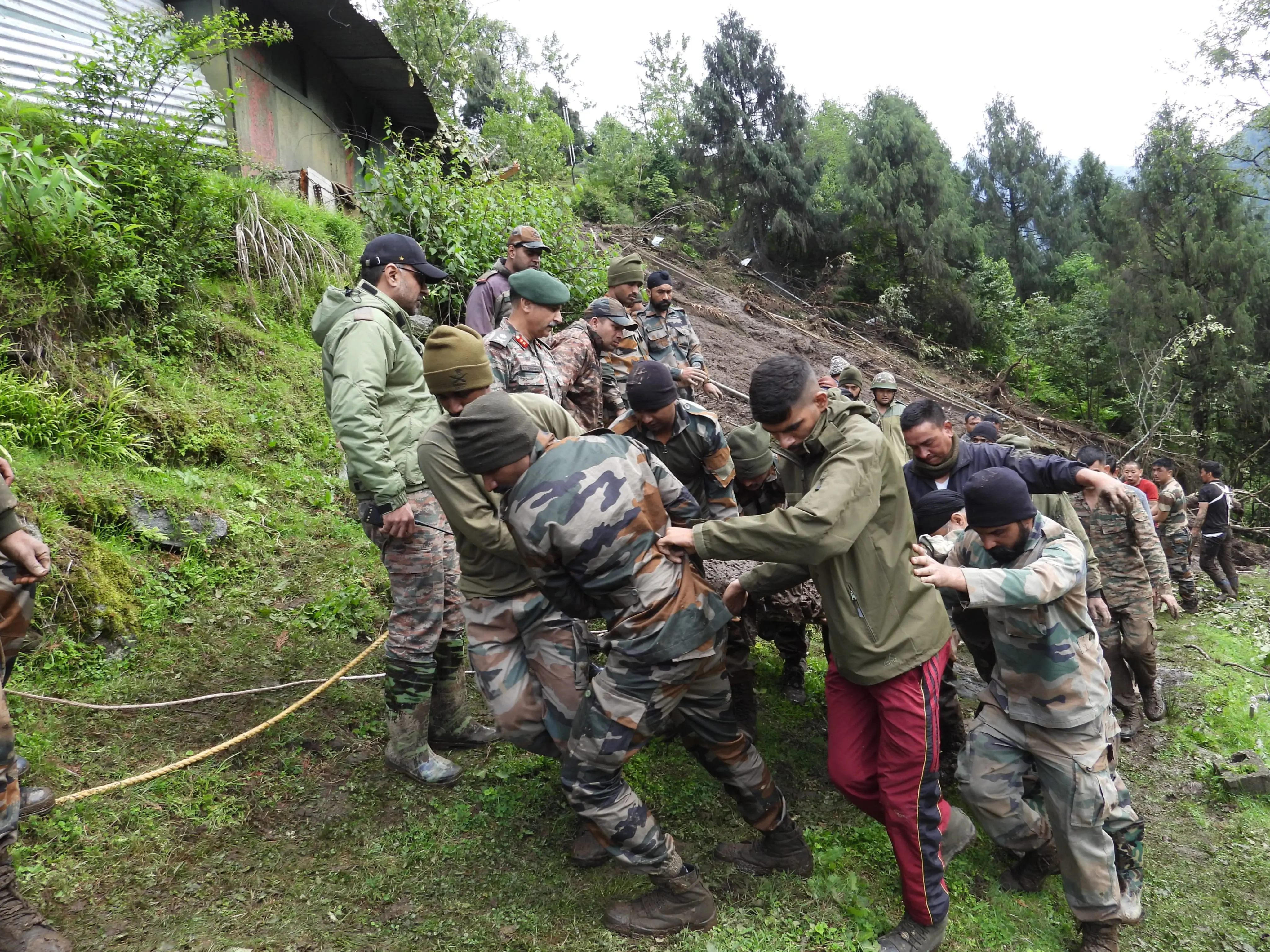 3 army personnel killed after landslide hits military camp in Sikkim, 6 soldiers missing