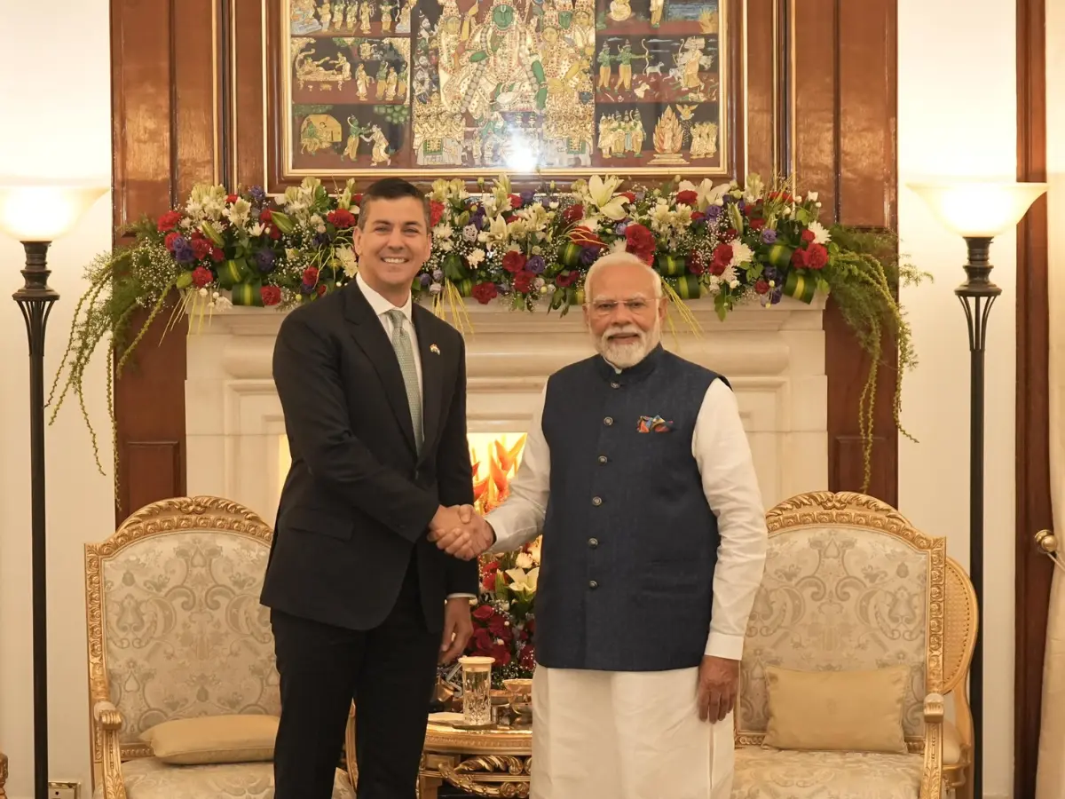 PM Modi meets Paraguayan President, holds talks on agriculture, pharma, technology PM Modi meets Paraguayan President, holds talks on agriculture, pharma, technology