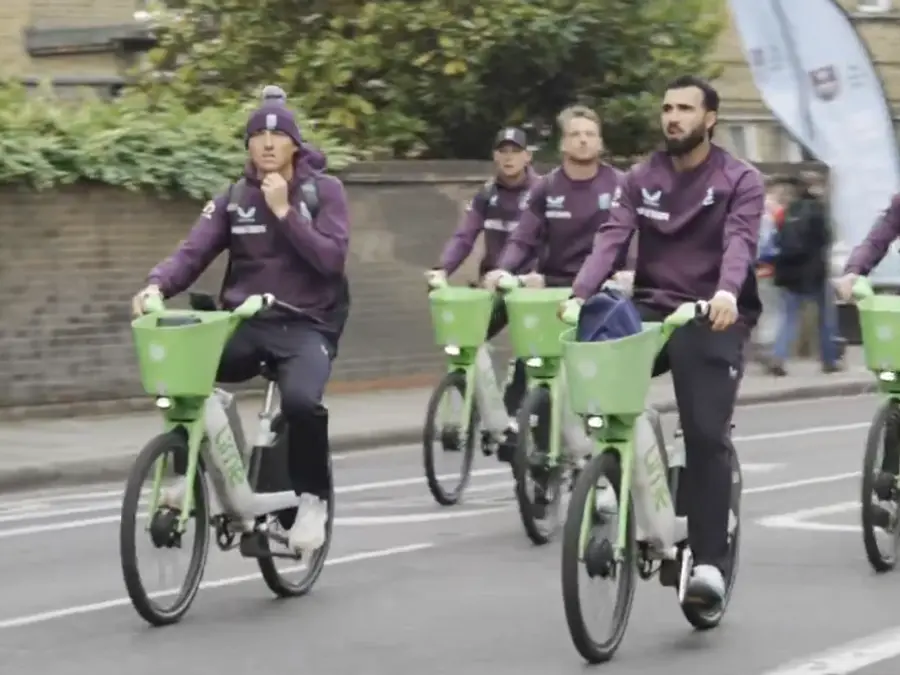 WATCH : England players ride bikes to reach ground for third ODI vs West Indies - Here's Why