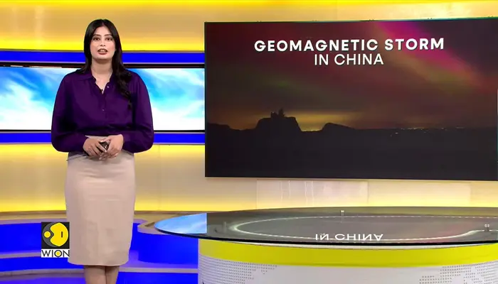  Pink Aurora lights up China's northeast sky 
