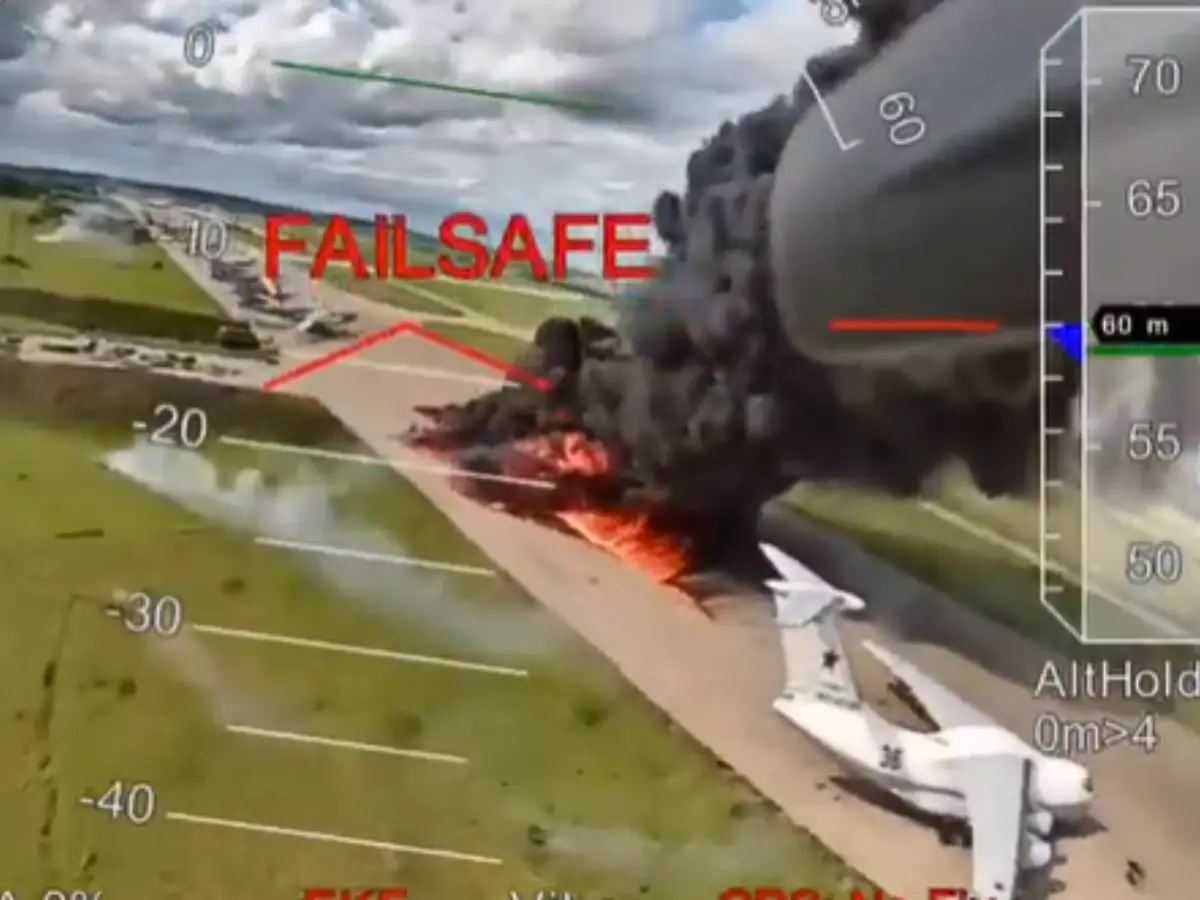 Ukraine's Operation Spiderweb 'unique footage' OUT! Watch how Kyiv damaged 41 Russian strategic military aircraft