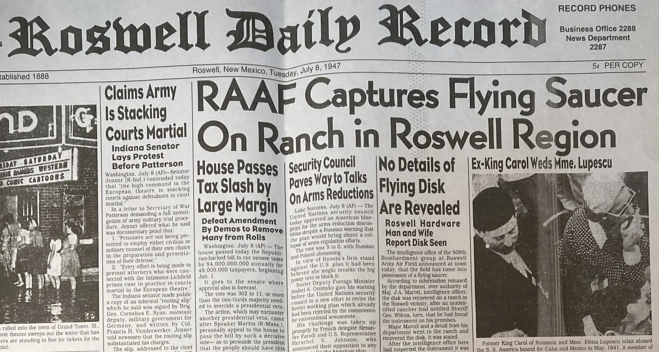 The Roswell Incident (1947)