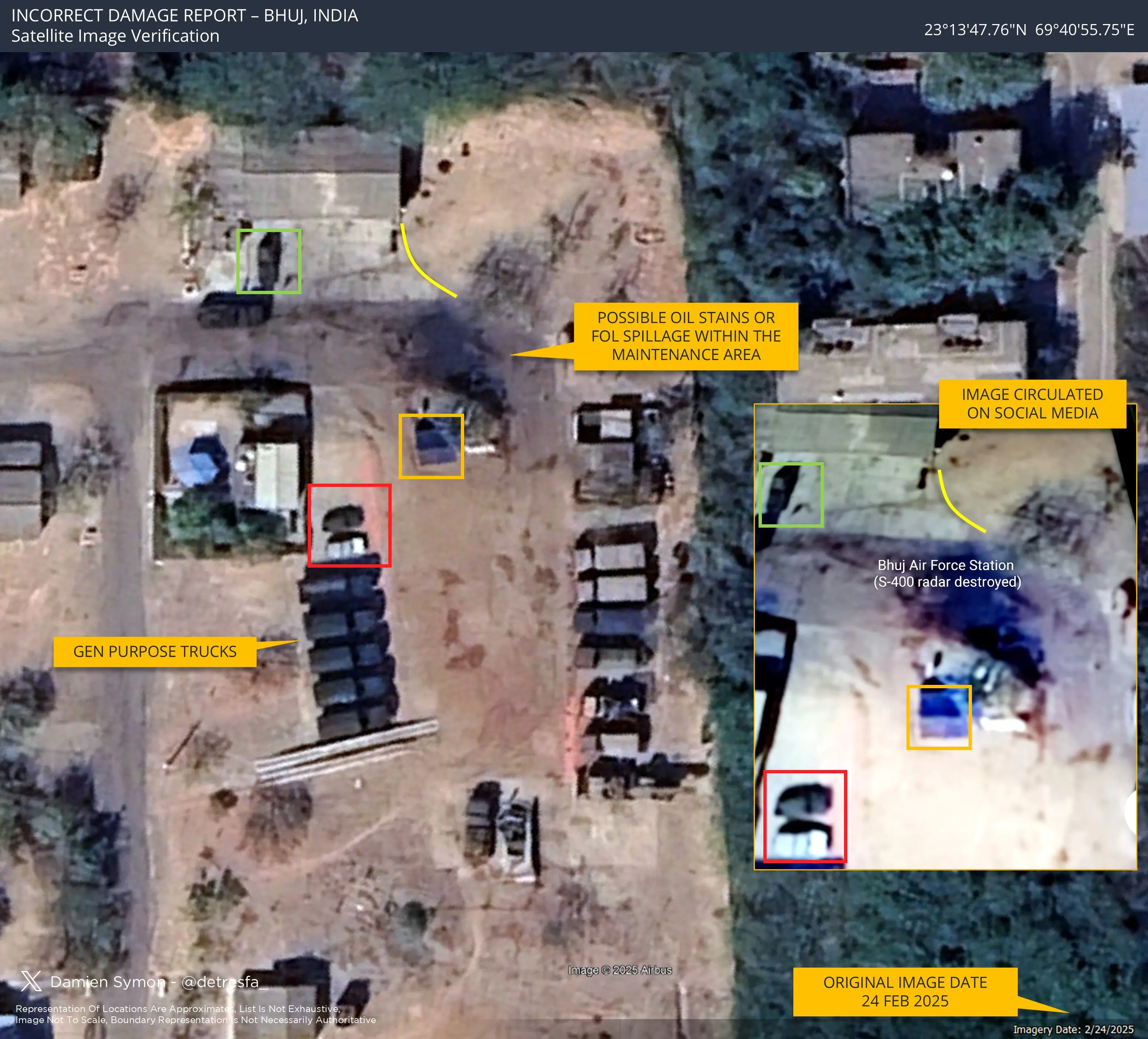 EXPOSED! Satellite images debunk Pakistan’s fake claims of 'major damage' to IAF airbases during Operation Sindoor