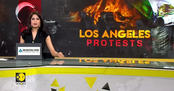 LA burns: Trump deploys national guard, California gov. Newsom threatens ...
