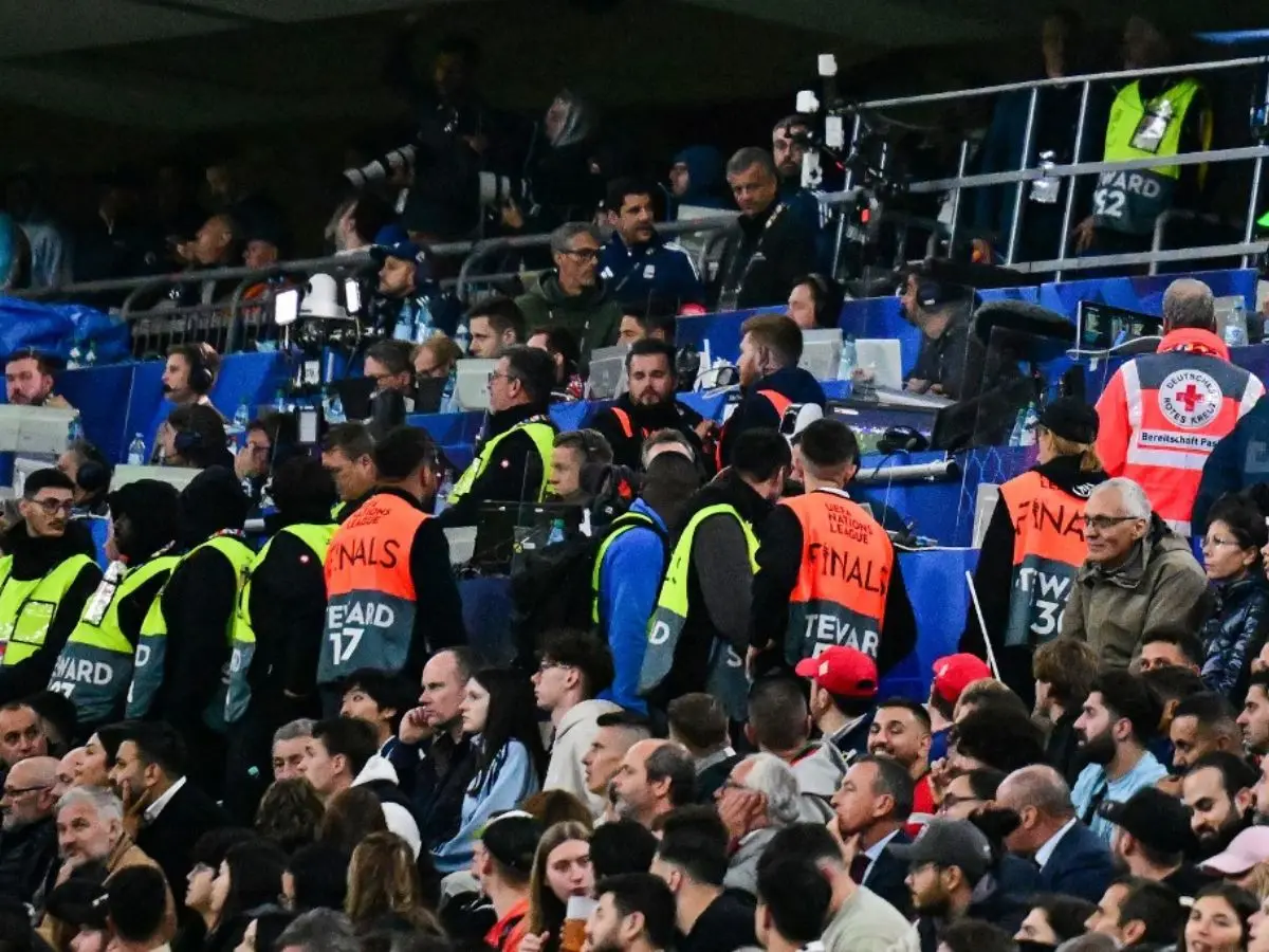 Fan killed after falling from stands during Nations League Final between Portugal and Spain Fan killed after falling from stands during Nations League Final between Portugal and Spain
