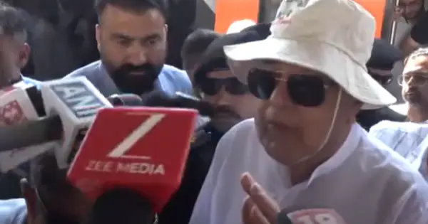 Farooq Abdullah Takes First Train Ride on Chenab Railway Bridge