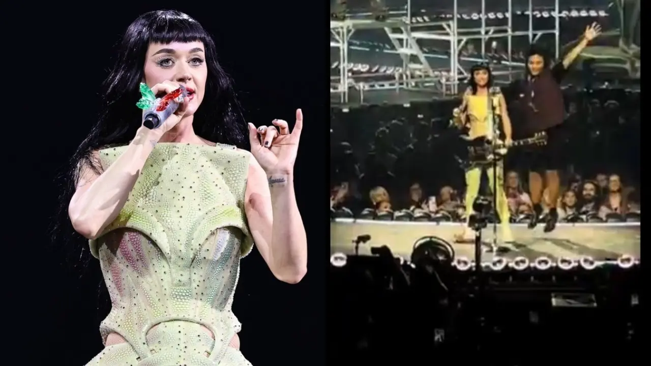 Katy Perry 'scary' moment as singer gets grabbed by fan on stage during concert | Watch