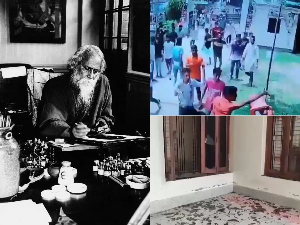 Mob vandalises Rabindranath Tagore's ancestral home in Bangladesh Mob vandalises Rabindranath Tagore's ancestral home in Bangladesh