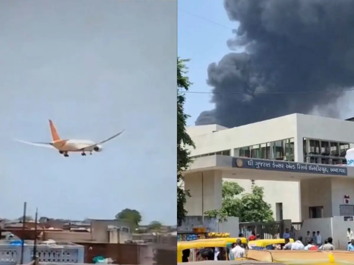 Ahmedabad plane crash: Moment London-bound Air India flight erupts into flames - VIDEO Ahmedabad plane crash: Moment London-bound Air India flight erupts into flames - VIDEO