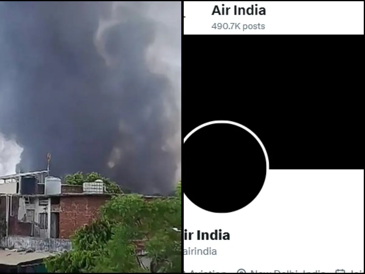 Gujarat plane crash: Air India turns social media photos black Gujarat plane crash: Air India turns social media photos black