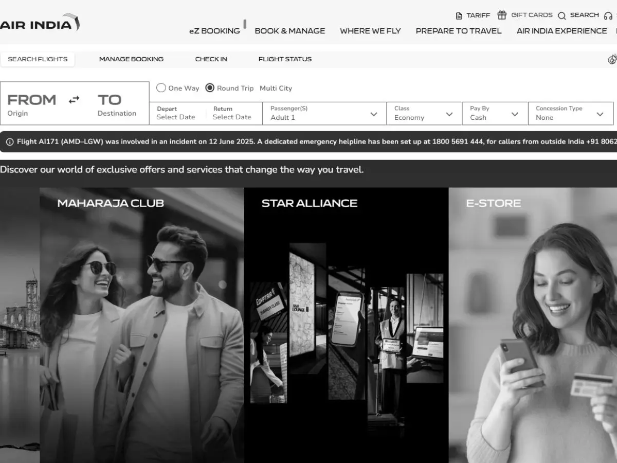 Air India, Tata Group websites turn black after deadly Ahmedabad plane crash