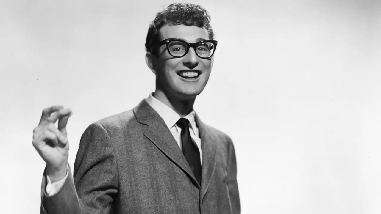 Rock and roll star Buddy Holly died in a plane crash