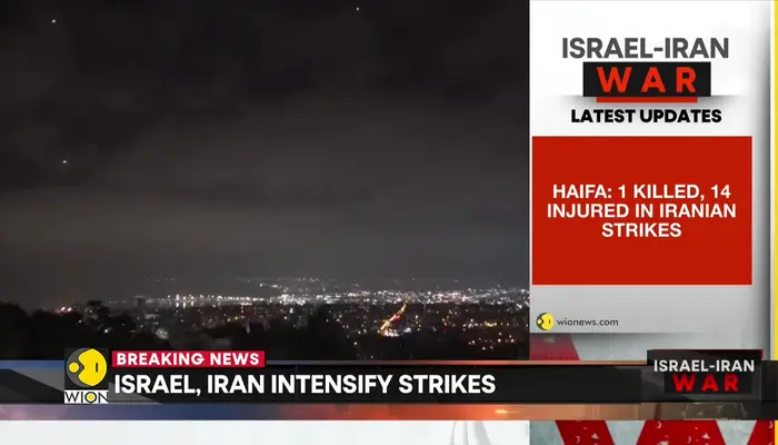  Breaking: Israel's Haifa under attack, 1 killed & 14 injured in Iranian strikes 