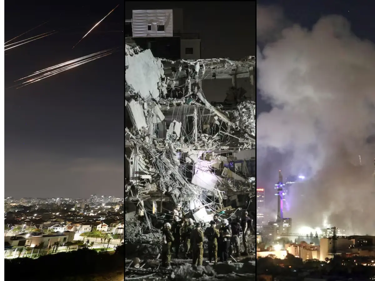 Missiles seen in sky, explosions heard, buildings damaged: What unfolded in Tel Aviv moments after Iran launched retaliatory airstrikes