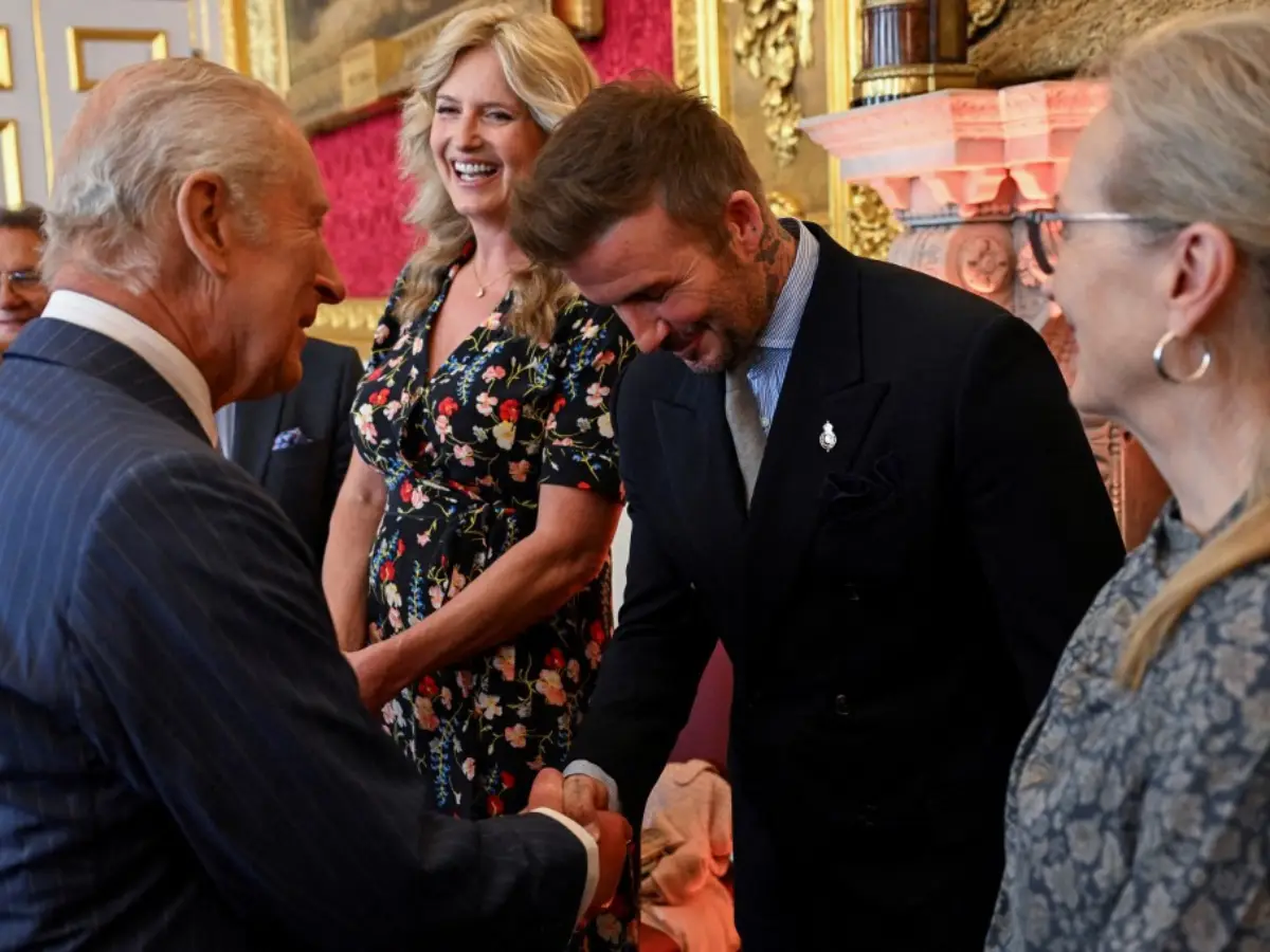 Former England football team captain David Beckham knighted for services to sport and charity