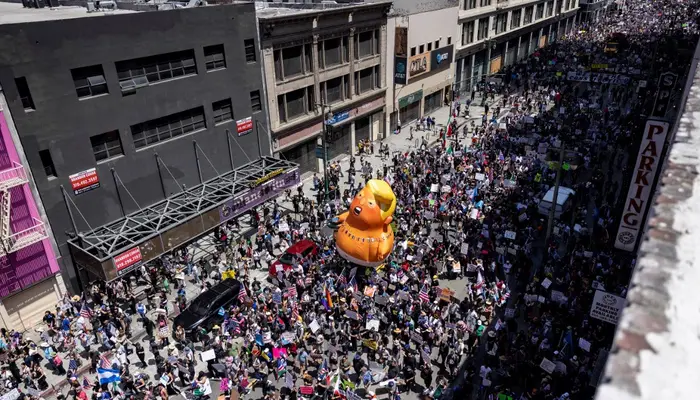  ‘No Kings’ protest: Hundreds of thousands of people take to US streets | In pics 