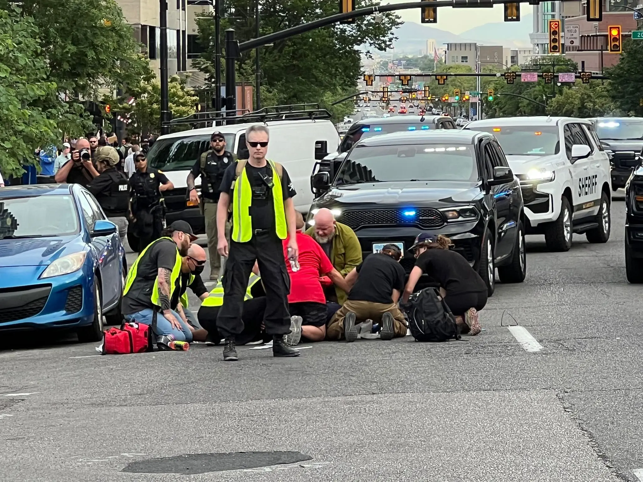 One 'critically injured' as gunshots break out in Utah during ‘No Kings’ protest: Police One 'critically injured' as gunshots break out in Utah during ‘No Kings’ protest: Police