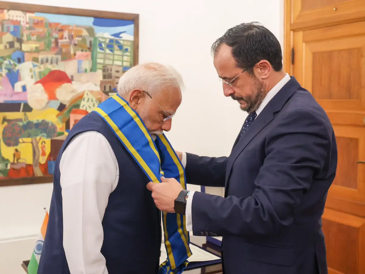 PM Modi Cyprus visit: Indian PM awarded Grand Cross of the Order of Makarios III - country's highest honour