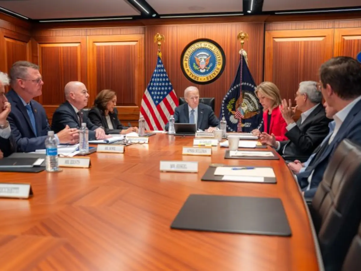 Joe Biden, Kamala Harris in situation room