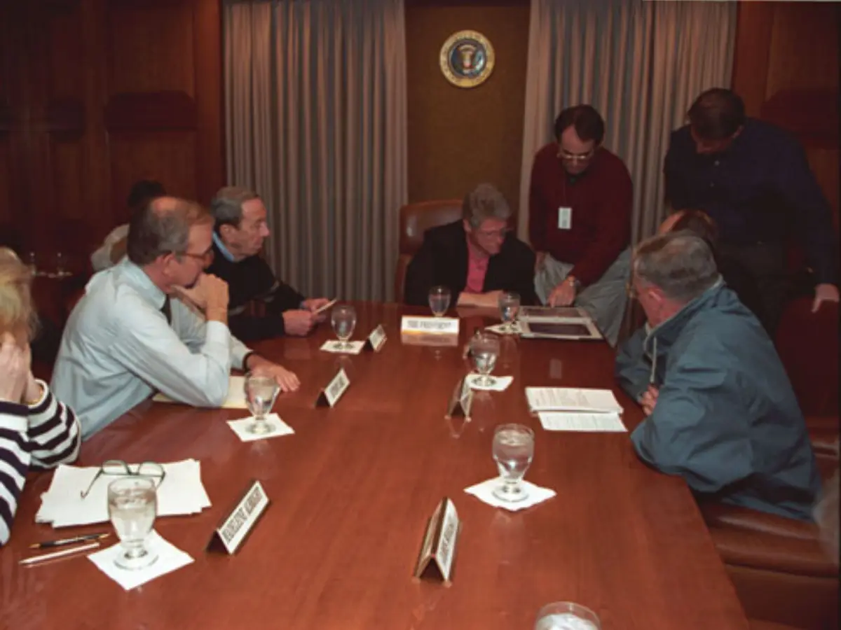 Bill Clinton in situation room