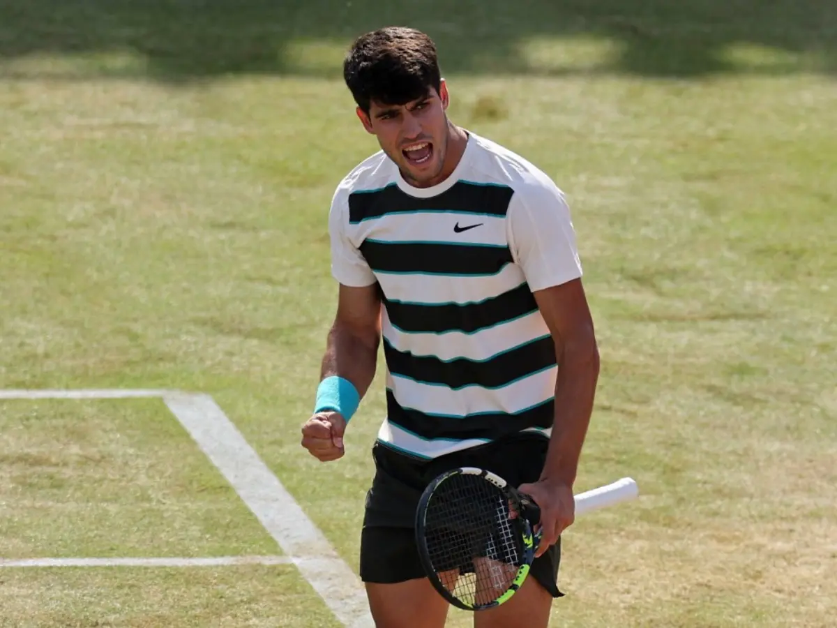 French Open champion Carlos Alcaraz wins testing Queen's opener; Taylor Fritz, Ben Shelton out French Open champion Carlos Alcaraz wins testing Queen's opener; Taylor Fritz, Ben Shelton out