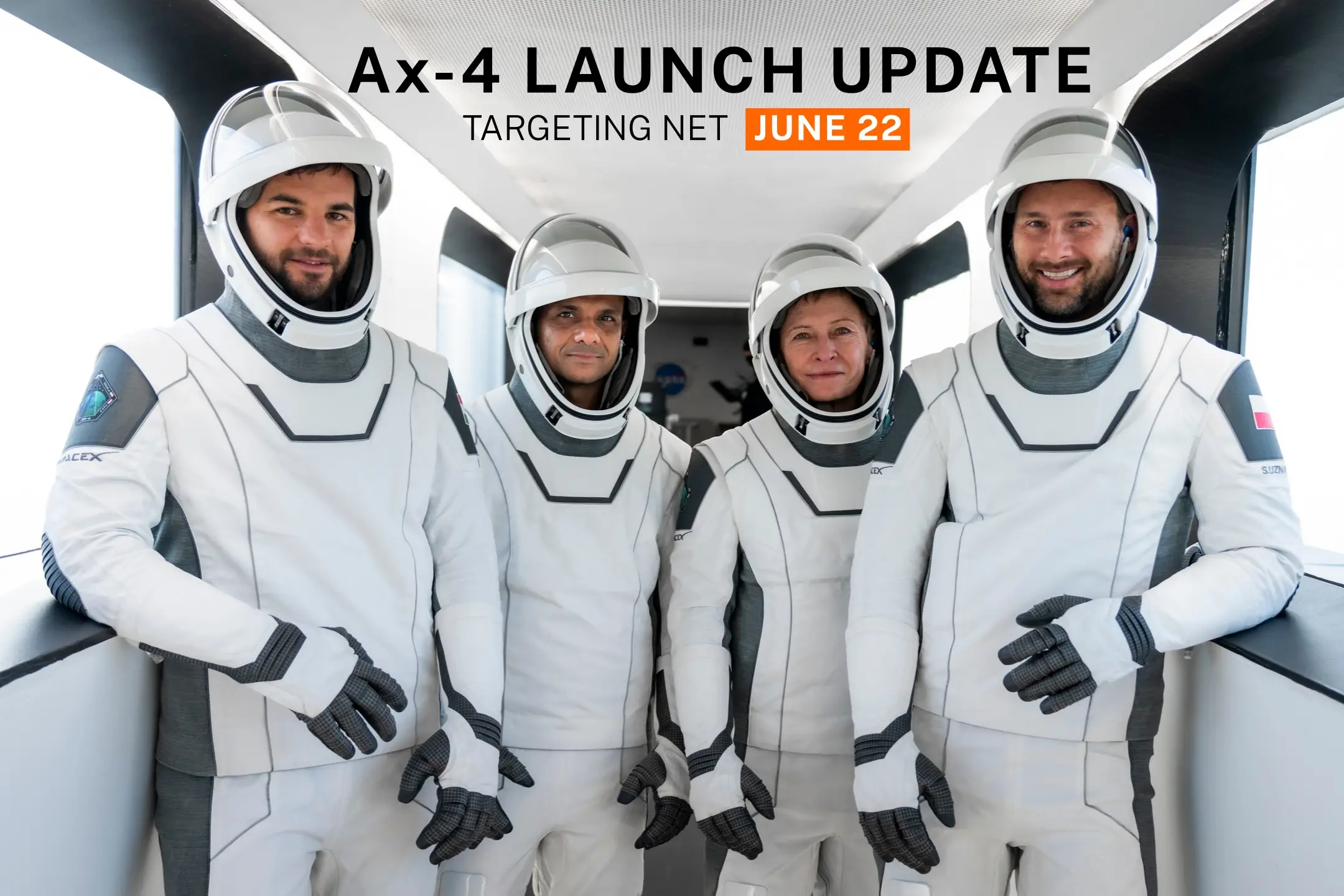 Axiom-4 spaceflight postponed 6th time; now targets June 22 launch