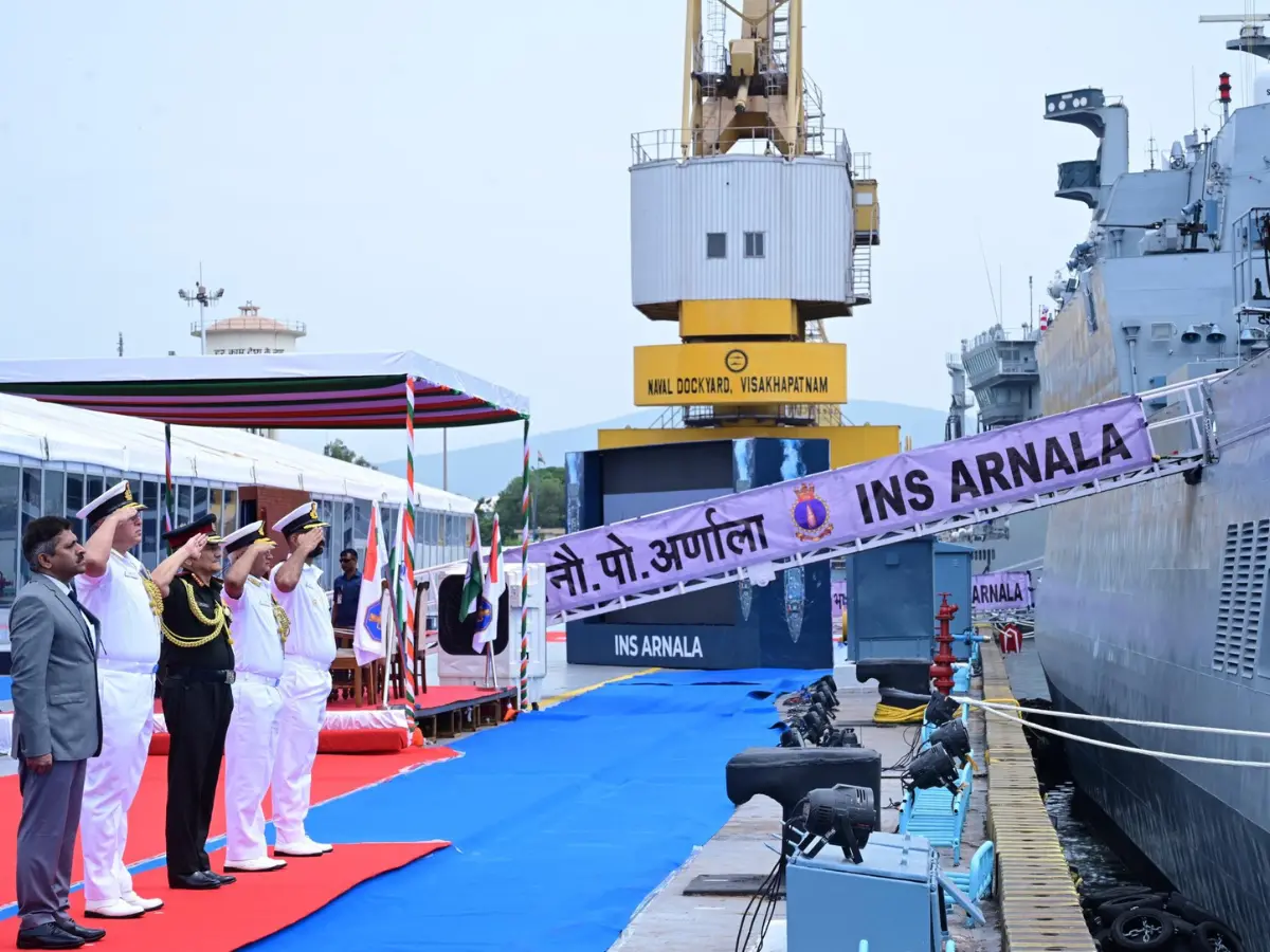 Grand ceremony for INS Arnala