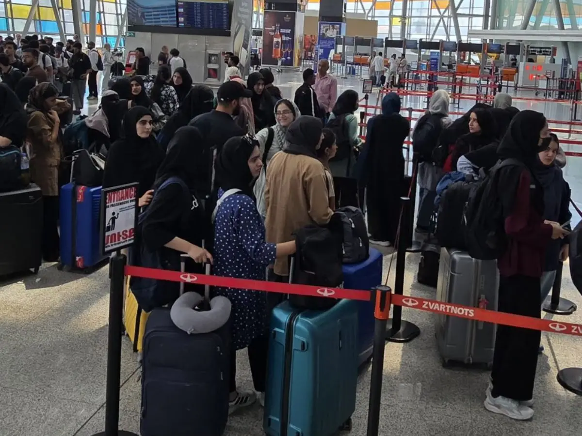 Operation Sindhu: Plane carrying 110 Indian students from Iran lands in Delhi Operation Sindhu: Plane carrying 110 Indian students from Iran lands in Delhi