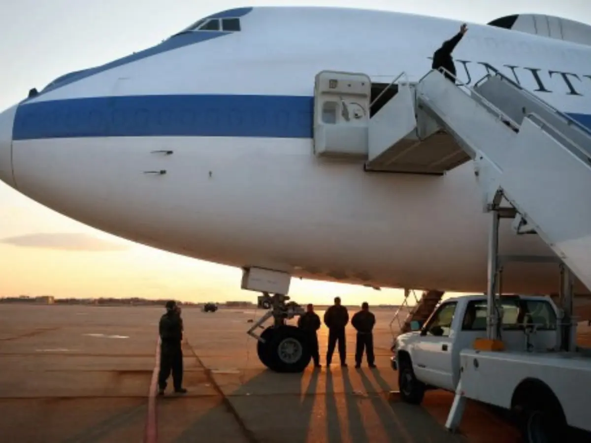'Doomsday plane' E-4B, a nuclear holocaust bunker, seen in Washington as Iran-Israel war intensifies