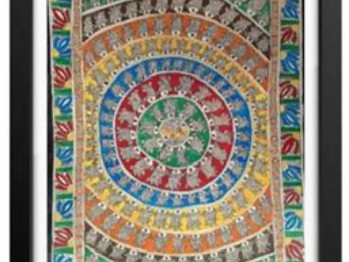 Madhubani painting from Bihar