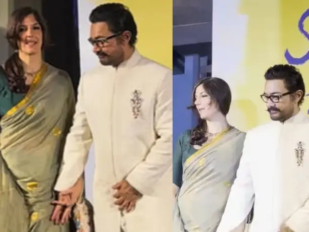  Aamir Khan and Gauri Spratt hold hands, steal the spotlight at Sitaare Zameen Par screening 