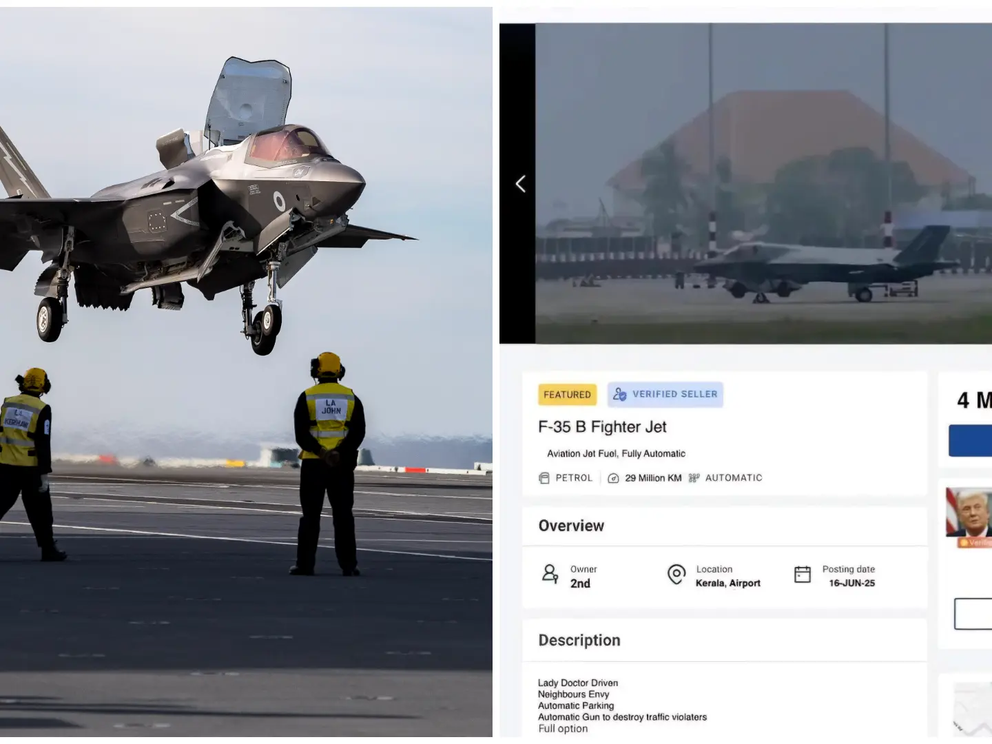  F-35 stuck in India: 'Stealth code' talk, ‘OLX listing’, Modi-Starmer memes swirl about UK fighter jet stranded for 6 days 