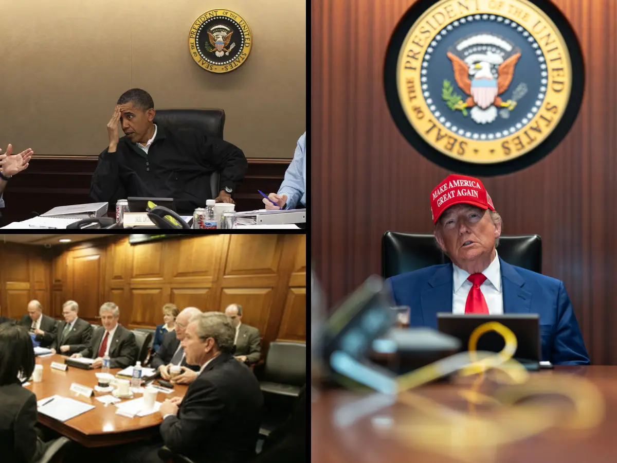 Trump WATCHED! From Bin Laden's killing to US strike on Iran, images show US presidents at action in White House Situation Room