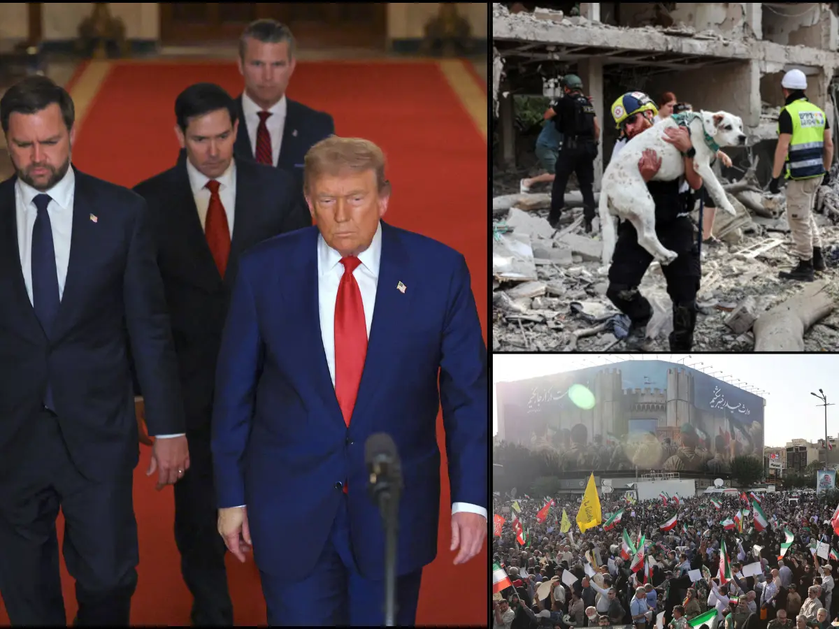 Charred buildings, missiles in the sky and Trump: 10 days of Iran-Israel war, images show how it unfolded