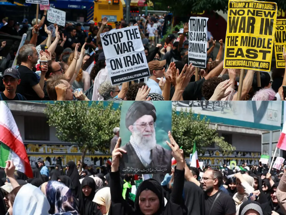 Protests broke in US and Iran against Trump's decision to enter war
