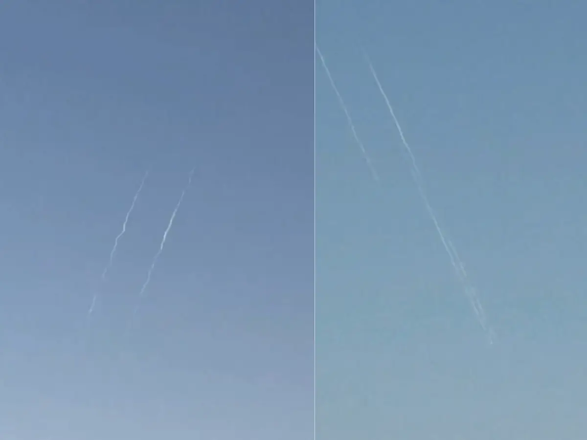 Iranian missiles seen over Jordan hours after Trump announces Israel-Iran ceasefire  - Video