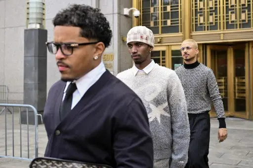 Sons and stepson of Sean Combs at his trial in New York