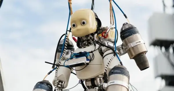 Flying robot becomes a reality as first humanoid lifts off in Italy. Watch