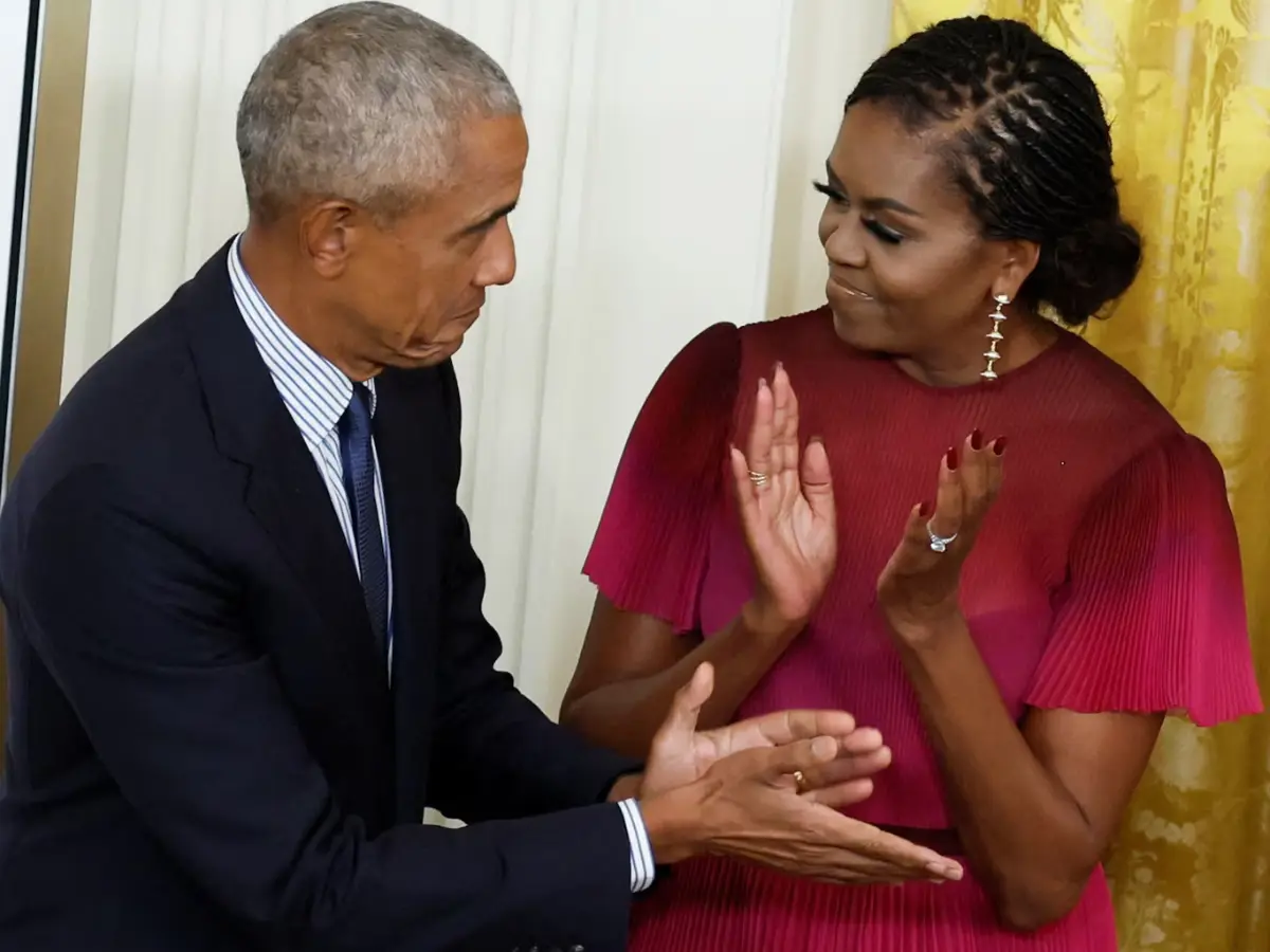 Amid divorce rumours, Michelle Obama explains why she's seen less with Barack Obama