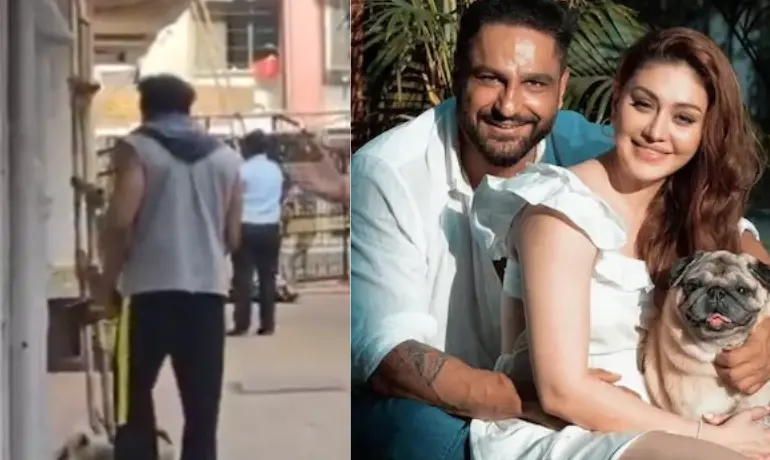 Shefali Jariwala's death: Distraught husband Parag Tyagi makes first appearance with their dog Simba