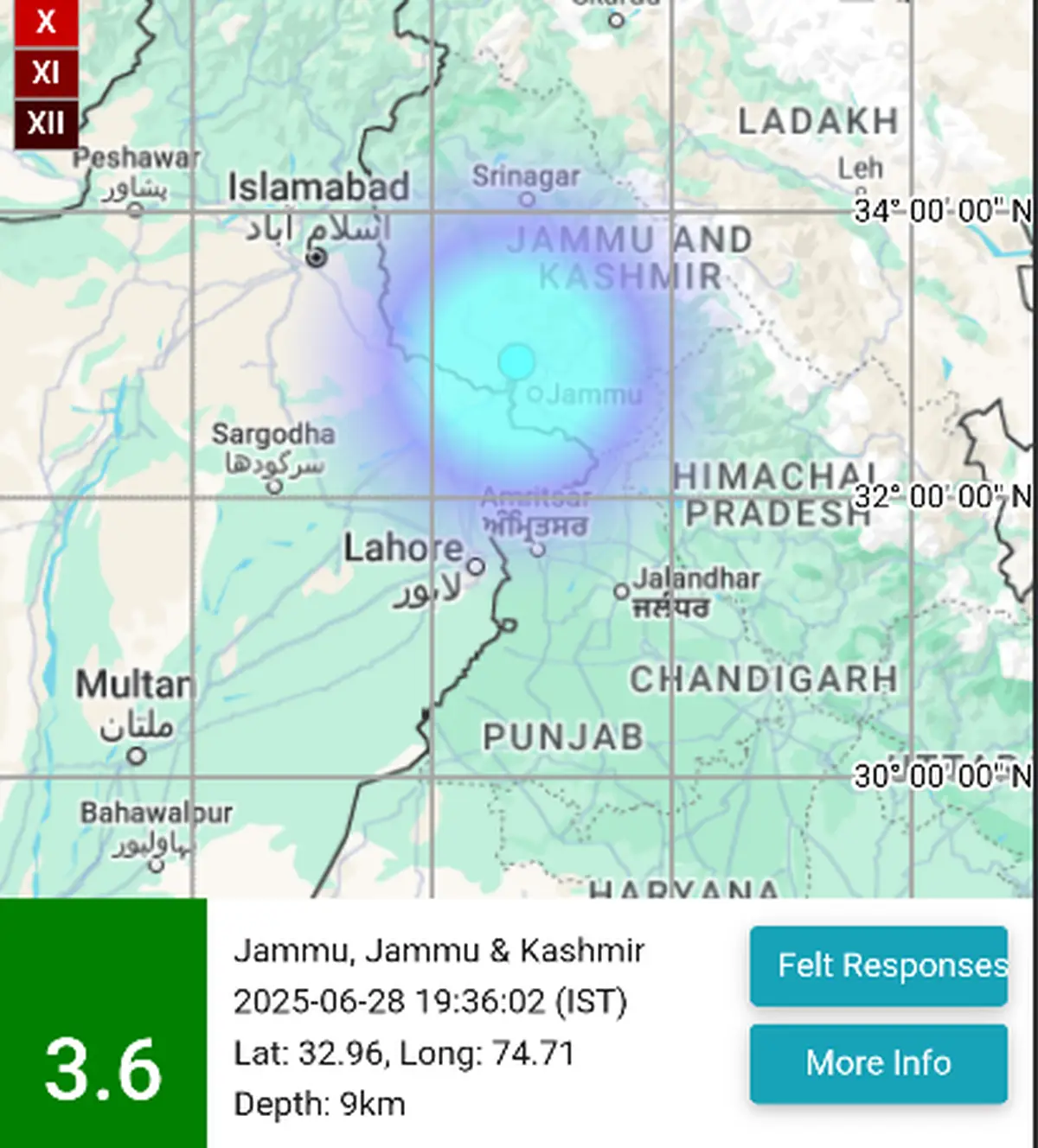 No casualties, Jammu and Kashmir hit by earthquake of 3.6 Richter