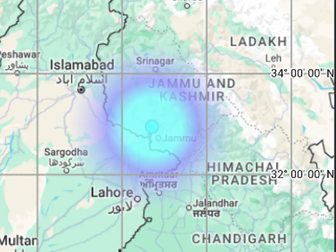 No casualties, Jammu and Kashmir hit by earthquake of 3.6 Richter No casualties, Jammu and Kashmir hit by earthquake of 3.6 Richter