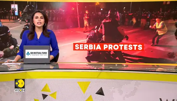 Mass protest in Serbia after student arrest, demonstrators set up blockades across Belgrade
