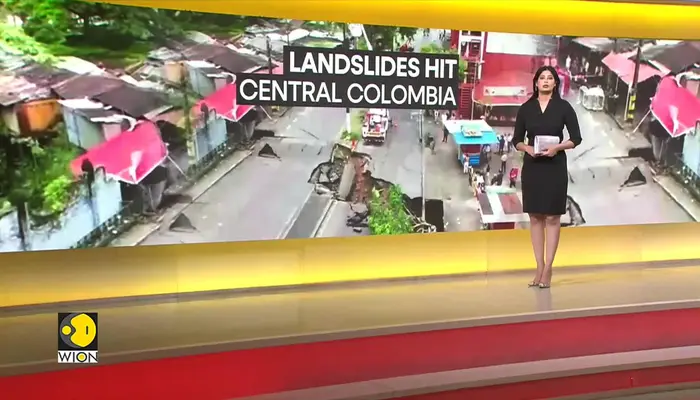 Heavy rains trigger landslide, flood in central Colombia