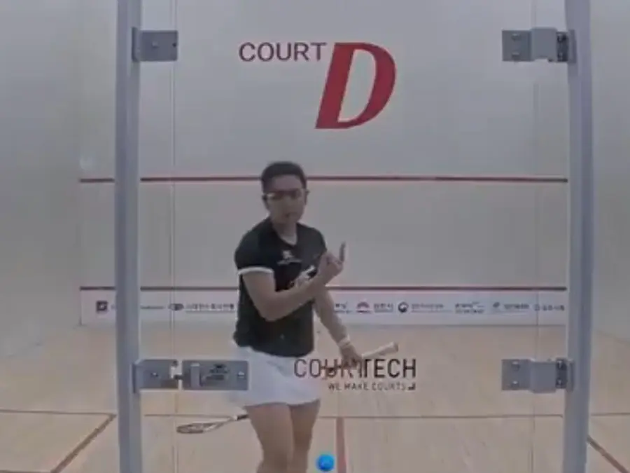 WATCH - Pakistani woman squash player Mehwish Ali shows middle finger to Hong Kong opponent after...