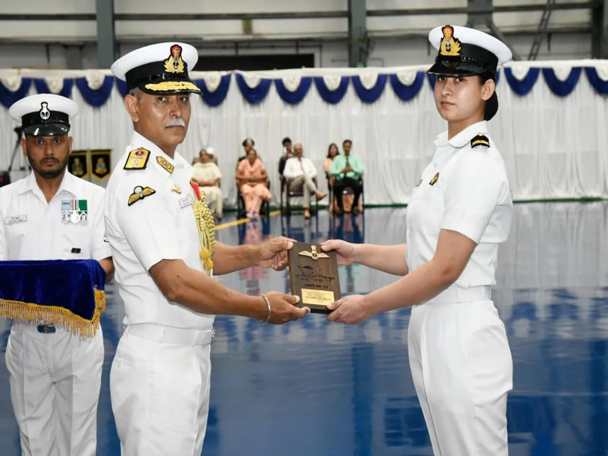 Aastha Poonia set to be Indian Navy's first woman fighter pilot Aastha Poonia set to be Indian Navy's first woman fighter pilot