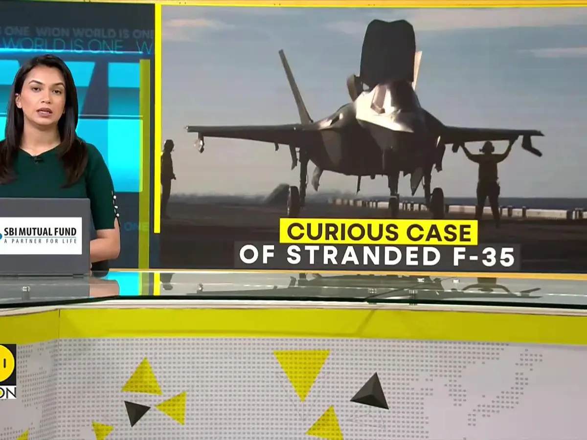 UK F-35B fighter jet: Stranded jet becomes unexpected star in Indian ...