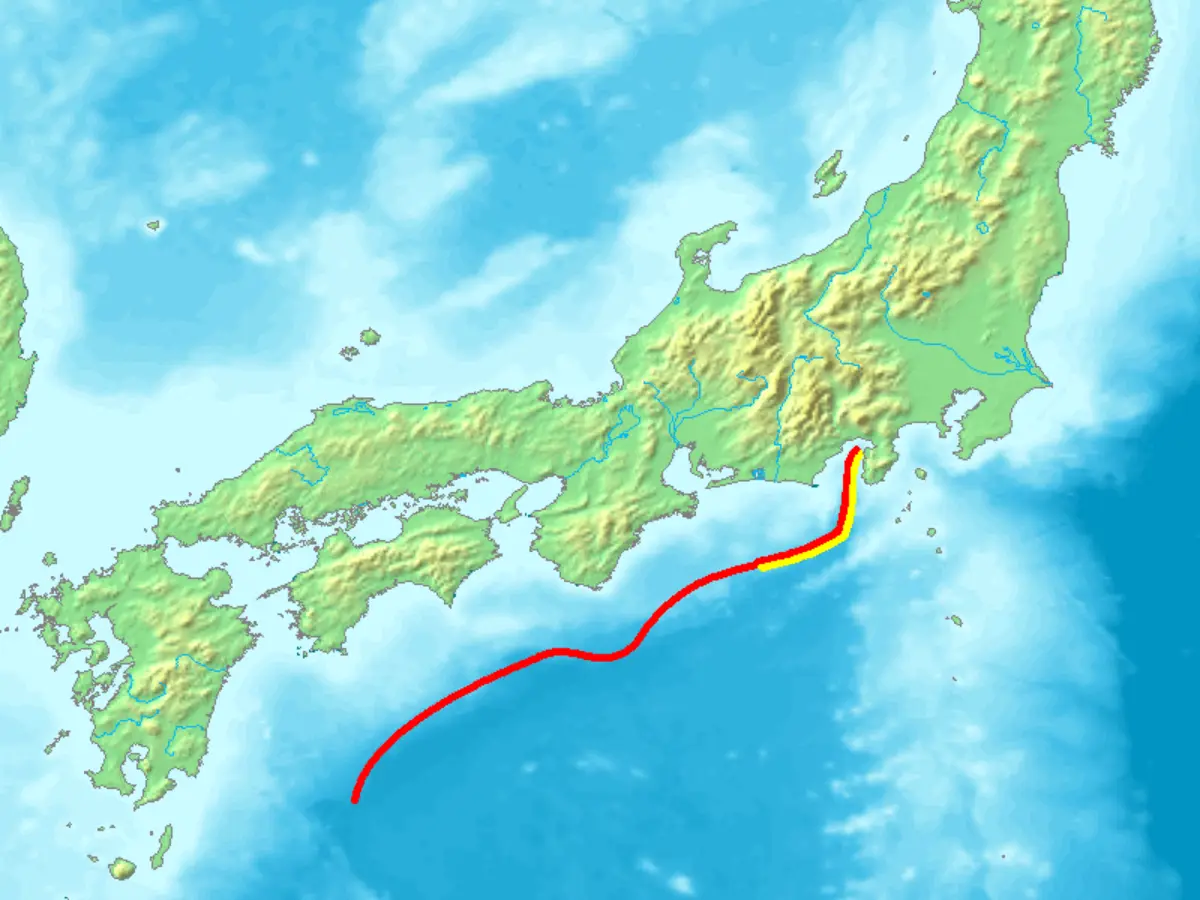Nankai Trough megaquakes happen every 100 to 200 years