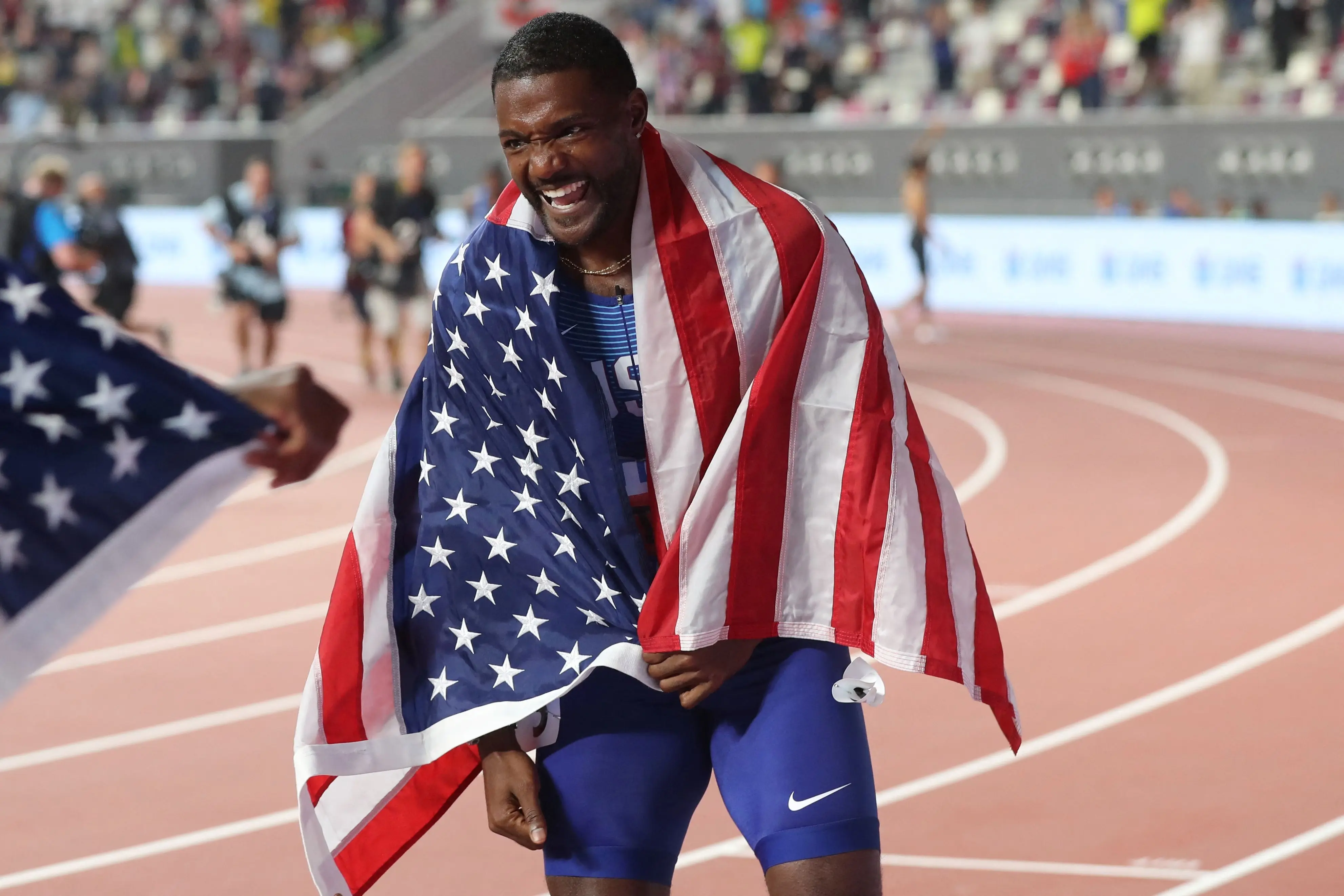 Justin Gatlin (USA) - 9.74 seconds