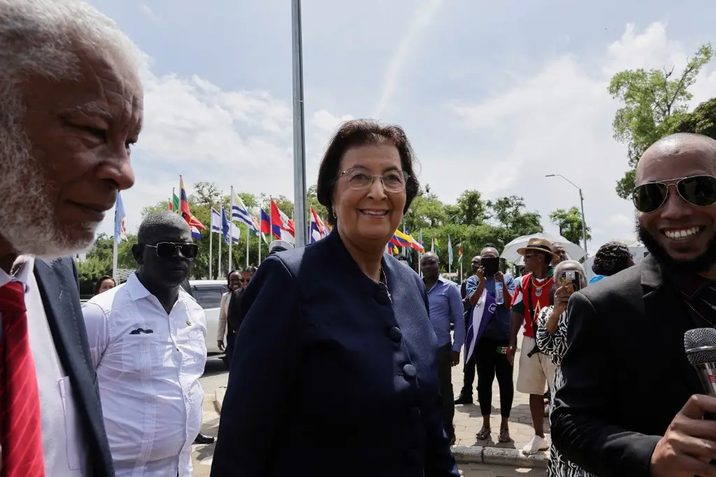 Jennifer Geerlings-Simons elected as Suriname's first woman president after rivals back down